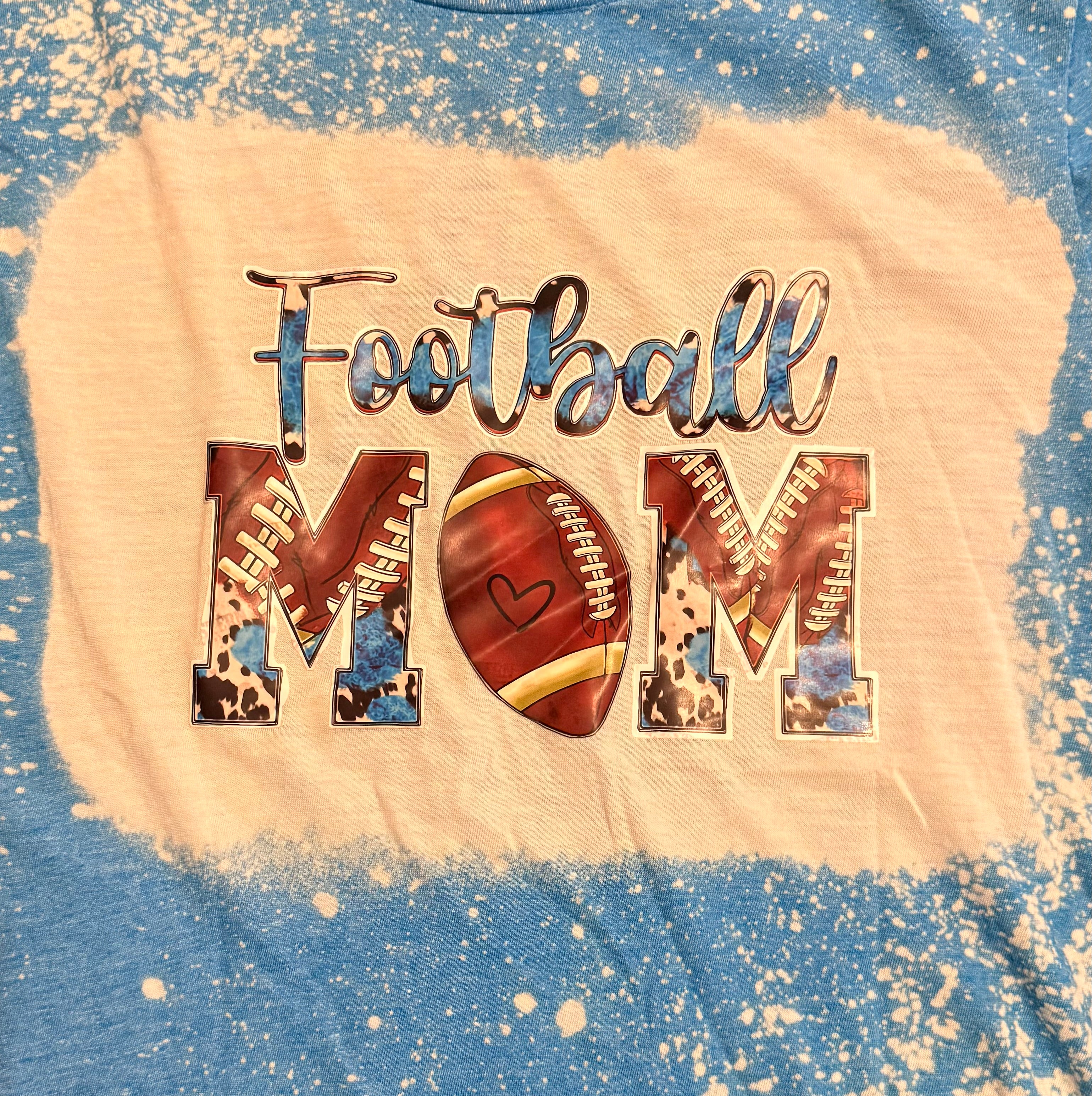 FOOTBALL MOM- BLUE