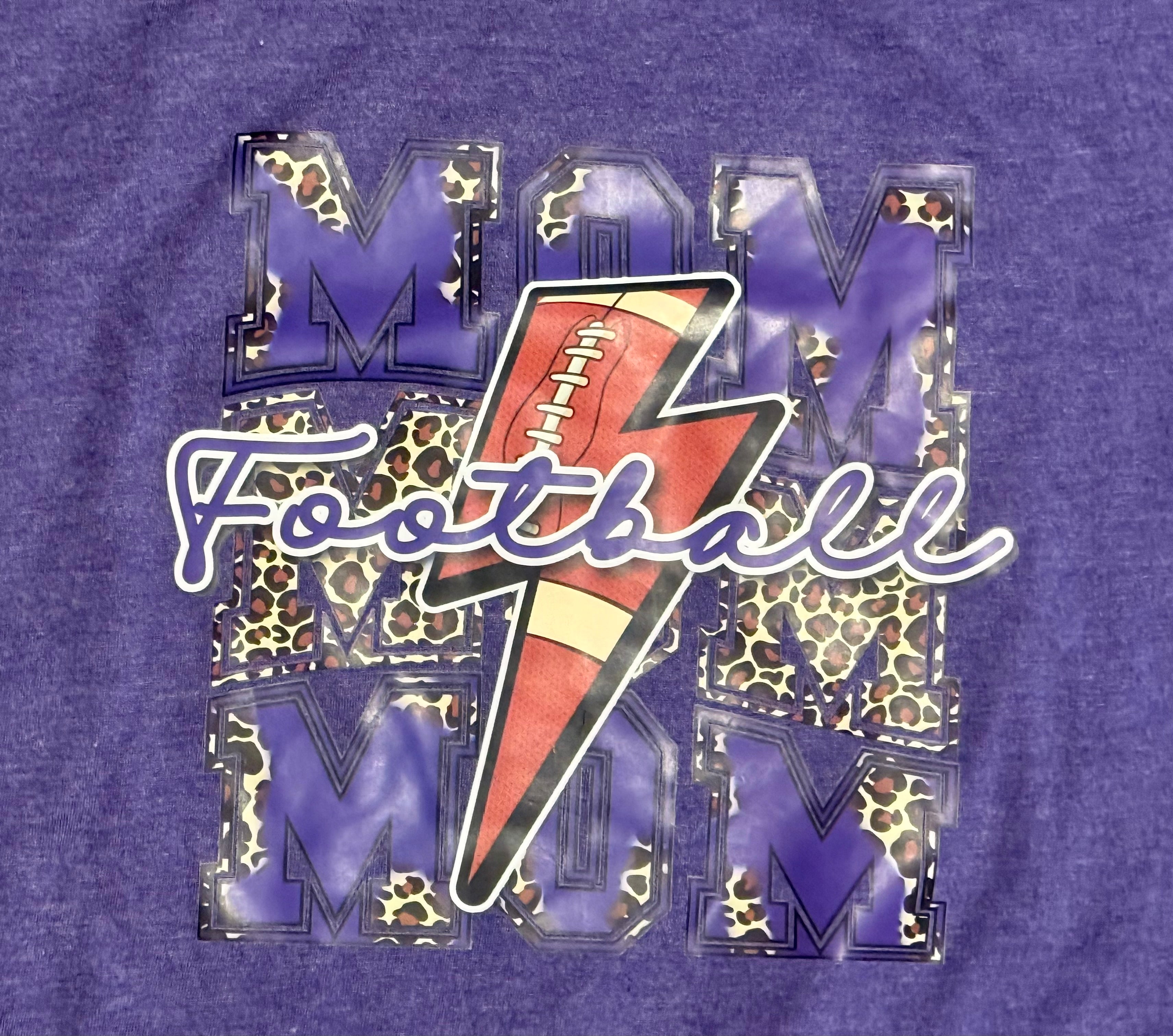 FOOTBALL MOM-PURPLE