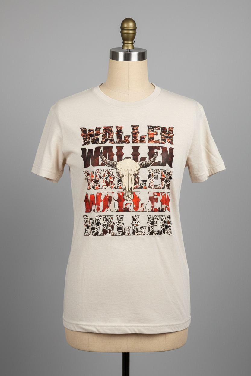 Wallen T-shirt on headless torso